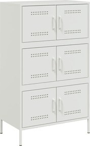 vidaXL Dulap înalt, alb, 68x39x113 cm, oțel
