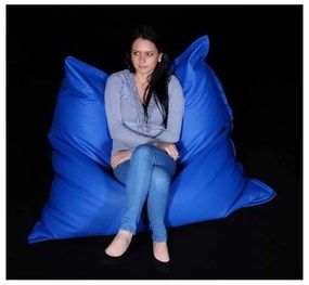 Fotoliu tip Perna Magic Pillow, Material Piele ecologica - Albastru