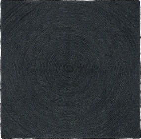 vidaXL Covoare de zonă Pătrat Gri închis 120 x 120 cm Iută