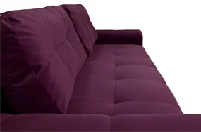 Canapea Extensibila Cu Lada Depozitare Dreamer, Visiniu, 260 x 110 x 100 Cm
