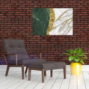 Tablou - Marmură verde N⁰1 (90x60 cm)