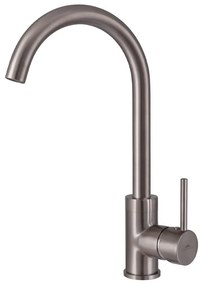 Baterie bucatarie monocomanda Rubineta Axe finisaj inox periat