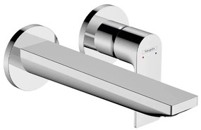 Baterie lavoar, Hansgrohe, Rebris E, montaj pe perete, pipa 200 mm