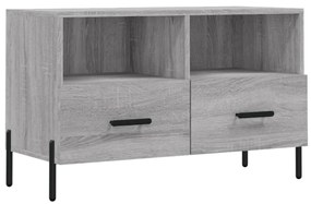vidaXL Comodă TV, gri sonoma, 80x36x50 cm, lemn prelucrat