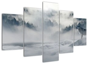 Tablou cu lupi (150x105 cm)
