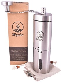 Râșniță de cafea Mlynko ML02 cu pietre ceramice de măcinare + carcasă moale