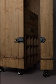 Dulap vinotecă din lemn Dutchbone Lico