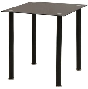 242933 vidaXL Set masă și scaune de bucătărie, negru, 5 piese