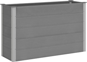 vidaXL Strat înălțat de grădină, gri, 150 x 50 x 91 cm, WPC