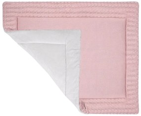 Covoraș de joacă din bumbac Kindsgut Mat, 70 x 90 cm, roz