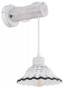 Aplica cu suspensie stil industrial JOWITA alb-negru