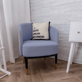 Fotoliu design, mov/ bej, KALILA