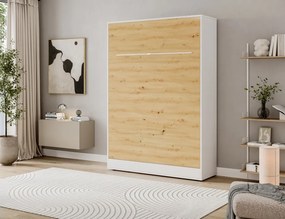 Pat rabatabil Devesto Vertical Wall 140 Artisan Eiche, 140x200 cm – Artisan Eiche