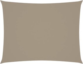 vidaXL Pânză parasolar, taupe, 4x5 m, țesătură oxford, dreptunghiular