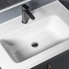 Set mobilier de baie cu lavoar Astor 60cm Grey