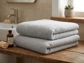 Prosop NORIELLE 70x140 cm gri deschis, 100% bumbac