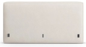 Tăblie de pat crem tapițată 189x100 cm Olivia – Micadoni