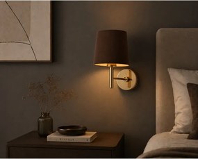 Brilagi - Aplica de perete MONTE 1xE27/60W/230V maro/auriu
