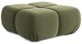 Taburet modular verde deschis cu tapițerie din catifea Lokua – Makamii