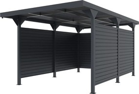 Carport închis Aspen 2,84 x 5,46 m CoverTech antracit