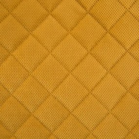 Cuvertură de pat galbenă cu model geometric Lăţime: 220 cm | Lungime: 240 cm