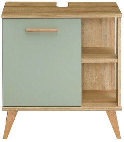 Dulap verde sub chiuvetăcu aspect de lemn de stejar 61x65 cm Set 923 - Pelipal