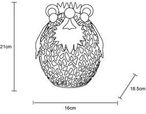 Corp de iluminat LED solar Globo 36331 LED/0,06W/3V IP44 arici