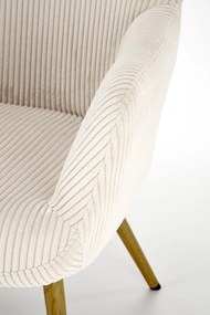 Fotoliu Amaro velvet crem H97 cm