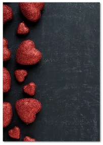 Fotografie imprimată pe sticlă Inima pe o placă