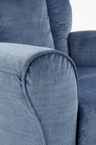 Fotoliu recliner Bard stofa bleumarin H102 cm