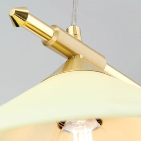 Lustra, Pendul realizat manual ARTDESIGN 2L, alama mat/ champagne