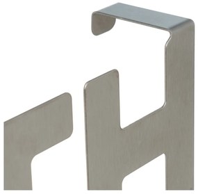 Cuier de ușă argintiu mat din metal 32 cm Bath – Casa Selección