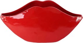 Vaza flori, Vas decorativ Vase LIP 55cm buze rosii
