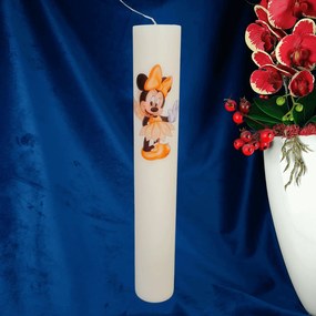 Lumanare Botez Zana florilor 4,5 cm, 30 cm