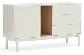 Comodă crem 140x76x40 cm Corvo – Teulat