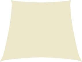 vidaXL Parasolar, crem, 2/4x3 m, țesătură oxford, trapez