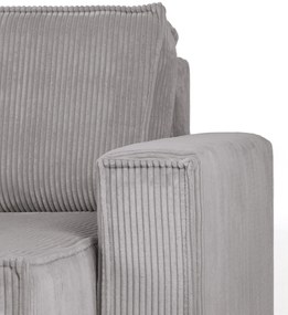 Canapea extensibila cu colt bilateral Culoare Gri Deschis, SMART