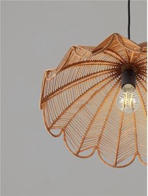 Lustra suspendata stil natural ratan natur FLARE