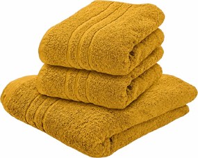 Prosop de baie CLASSIC COLOR 70 x 140 cm mustar, 100% bumbac