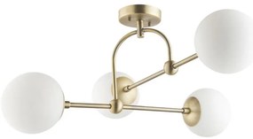 Endon 90843 - Lustră de tavan aplicată ONTARIO 4xE14/7W/230V alamă