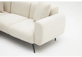 Colțar în formă de L PISA, crem, cu orientare pe stânga