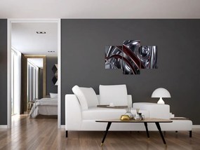 Tabloul cu abstracție în gri (90x60 cm)