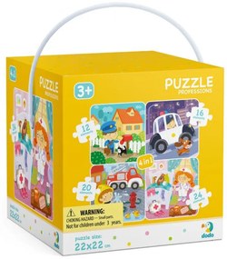 PUZZLE 4 IN 1 - MESERII (12, 16, 20, 24 PIESE) - DODO (DO300131)