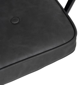 Scaun de birou gri antracit din imitație de piele – Ixia