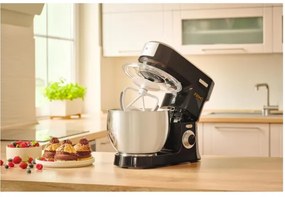 Sencor - Robot de bucătărie cu bol din inox, 1000 W/230 V, negru