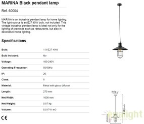 Pendul design Industrial Style MARINA 60004