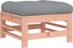 vidaXL Taburet de grădină cu pernă, lemn masiv douglas