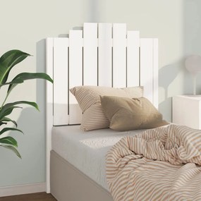 vidaXL Tăblie de pat, alb, 81x4x110 cm, lemn masiv de pin