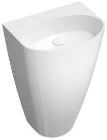 Lavoar freestanding Omnires Siena M+ asimetric alb 55 cm