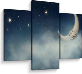 Tablou - Luna cu stele (90x60 cm)